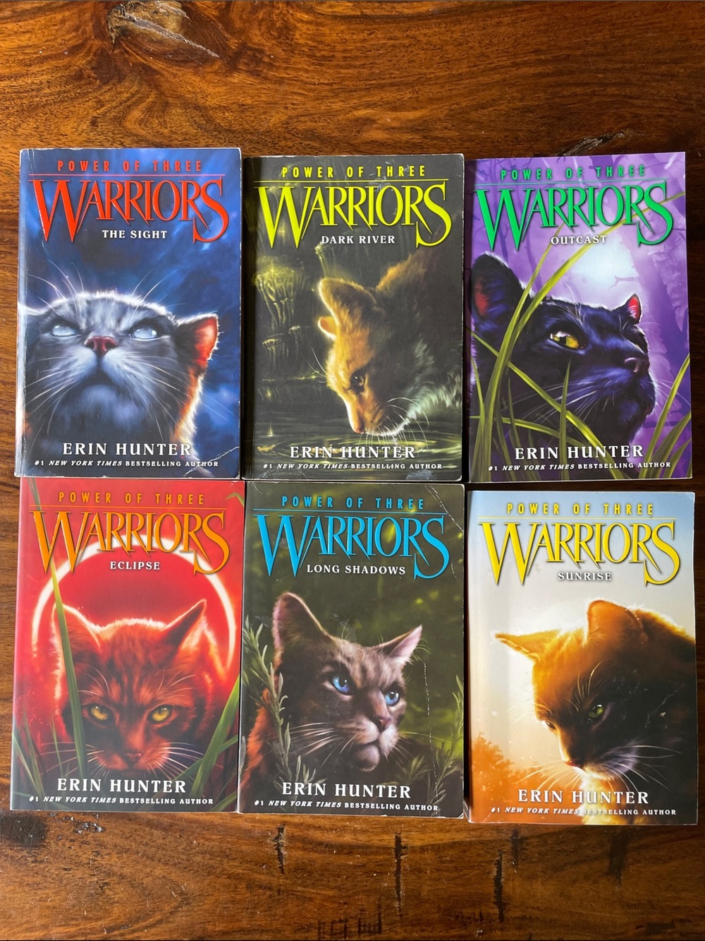 6 POWER OF THREE Warrior Cats Series by Erin Hunter (Complete Set 6 Books)